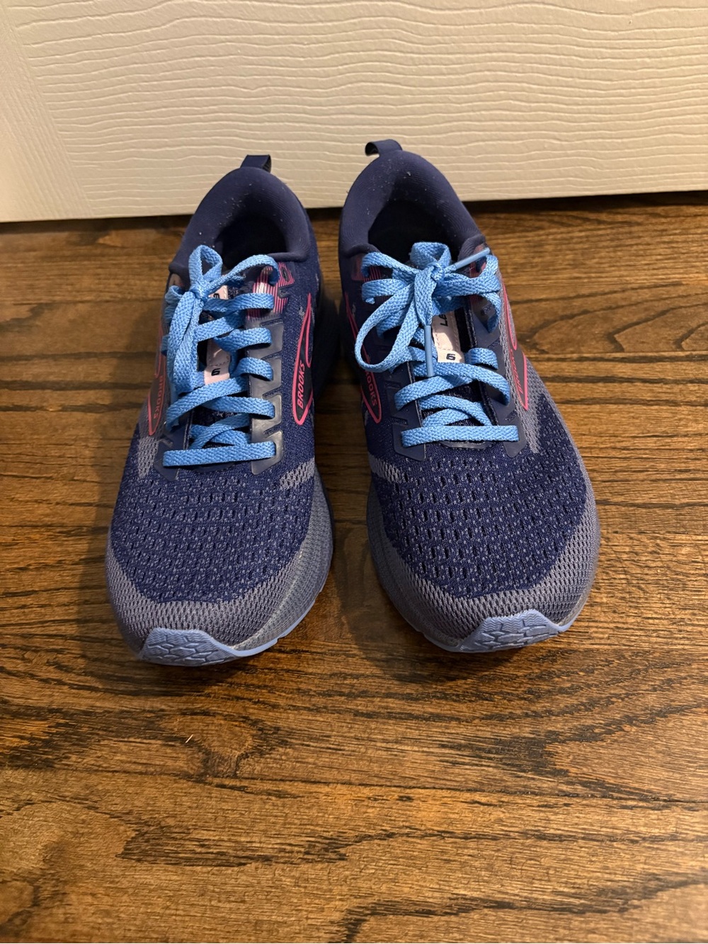 Women's Brooks Navy and Light Blue Athletic Sneakers